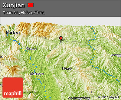 Physical 3D Map of Xunjian