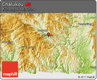 Physical 3D Map of Chalukou