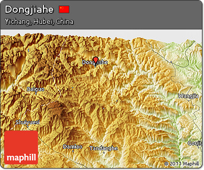 Physical 3D Map of Dongjiahe