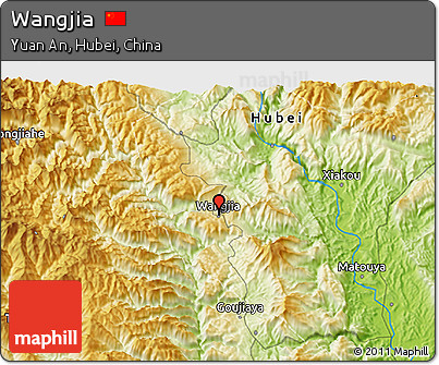 Physical 3D Map of Wangjia