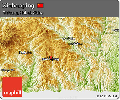Physical 3D Map of Xiabaoping