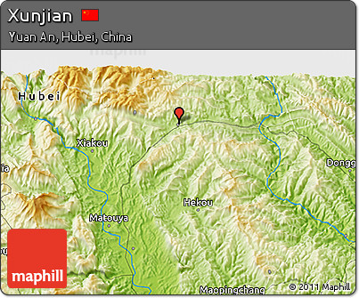 Physical 3D Map of Xunjian