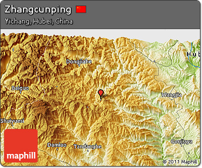 Physical 3D Map of Zhangcunping