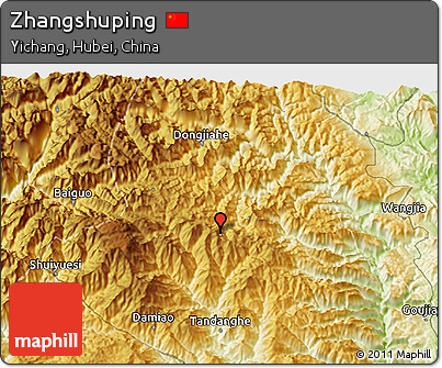 Physical 3D Map of Zhangshuping