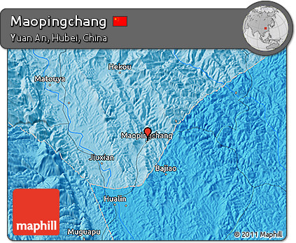 Political 3D Map of Maopingchang