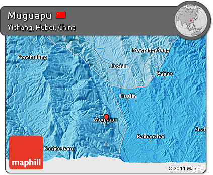Political 3D Map of Muguapu
