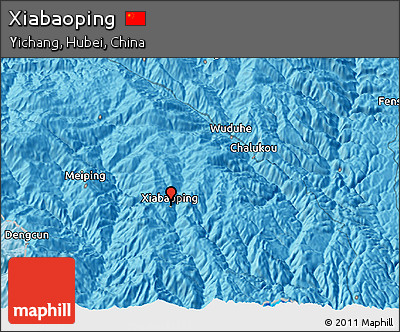Political 3D Map of Xiabaoping