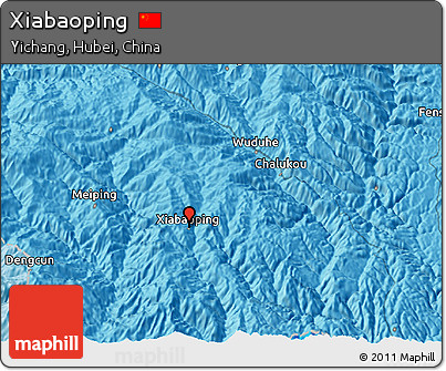 Political 3D Map of Xiabaoping