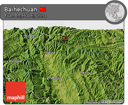 Satellite 3D Map of Baihechuan