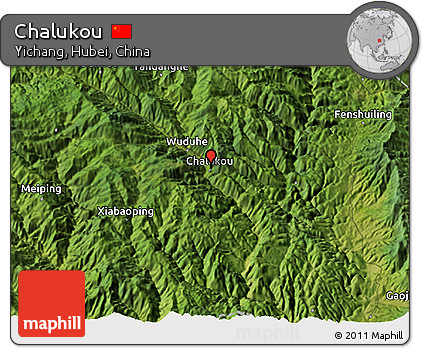 Satellite 3D Map of Chalukou