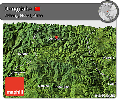 Satellite 3D Map of Dongjiahe