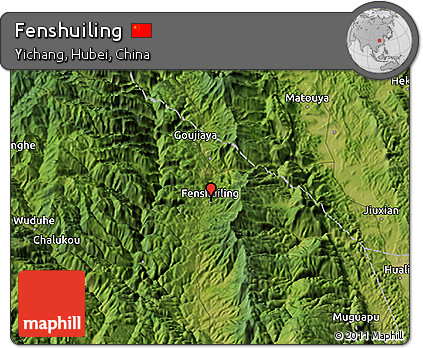 Satellite 3D Map of Fenshuiling