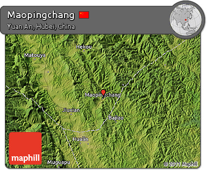 Satellite 3D Map of Maopingchang