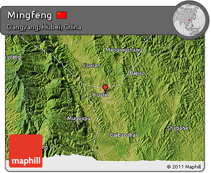 Satellite 3D Map of Mingfeng