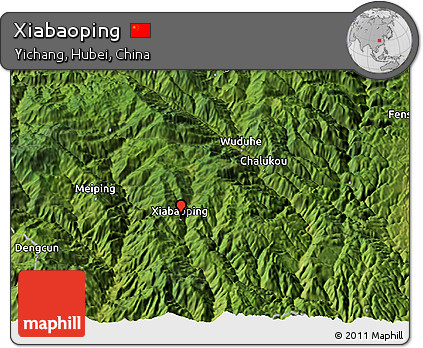 Satellite 3D Map of Xiabaoping