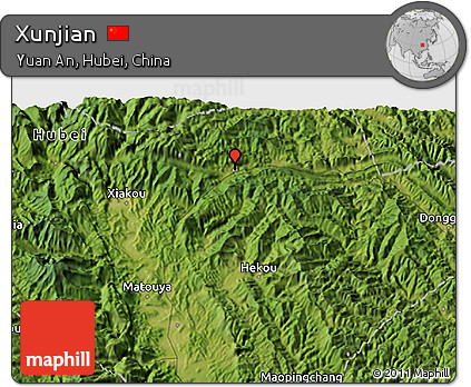 Satellite 3D Map of Xunjian