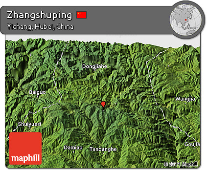 Satellite 3D Map of Zhangshuping