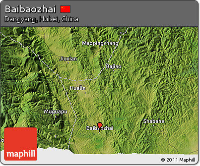Satellite 3D Map of Baibaozhai