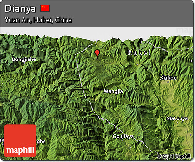 Satellite 3D Map of Dianya