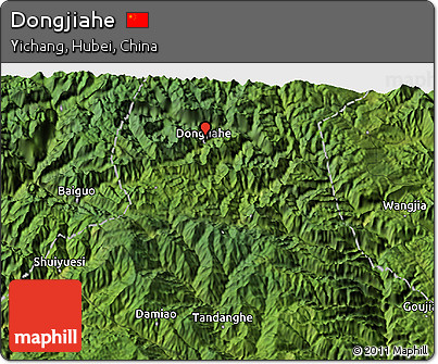 Satellite 3D Map of Dongjiahe