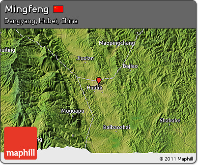 Satellite 3D Map of Mingfeng