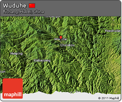 Satellite 3D Map of Wuduhe