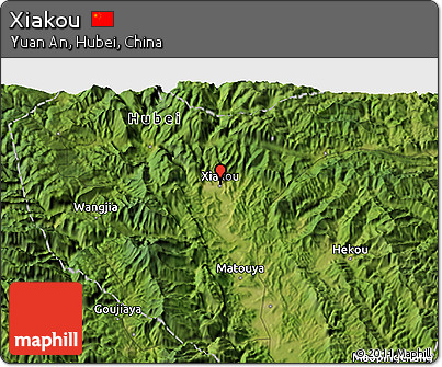 Satellite 3D Map of Xiakou