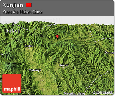Satellite 3D Map of Xunjian
