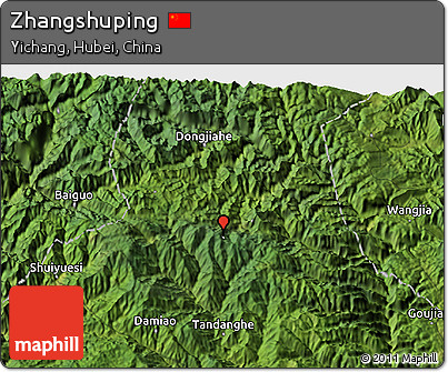 Satellite 3D Map of Zhangshuping