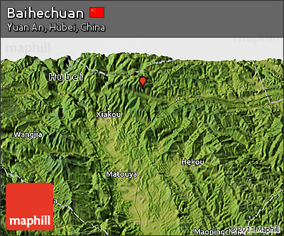 Satellite 3D Map of Baihechuan
