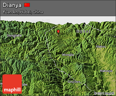 Satellite 3D Map of Dianya