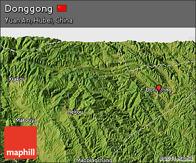 Satellite 3D Map of Donggong