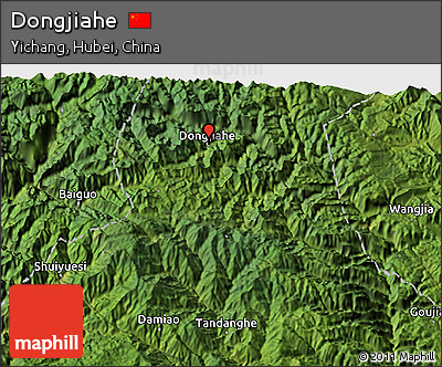 Satellite 3D Map of Dongjiahe