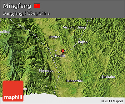 Satellite 3D Map of Mingfeng