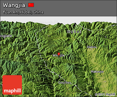 Satellite 3D Map of Wangjia