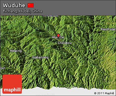 Satellite 3D Map of Wuduhe