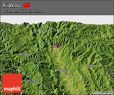 Satellite 3D Map of Xiakou