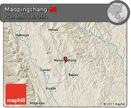 Shaded Relief 3D Map of Maopingchang