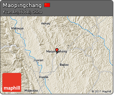 Shaded Relief 3D Map of Maopingchang