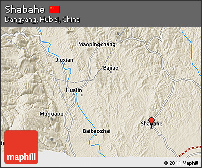 Shaded Relief 3D Map of Shabahe
