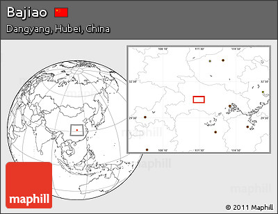 Blank Location Map of Bajiao