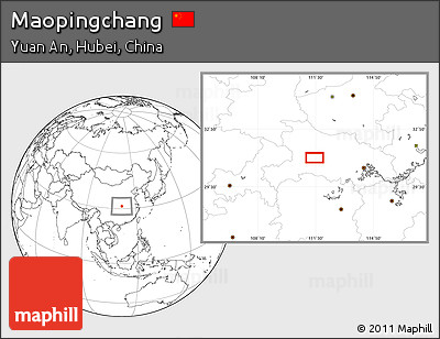 Blank Location Map of Maopingchang