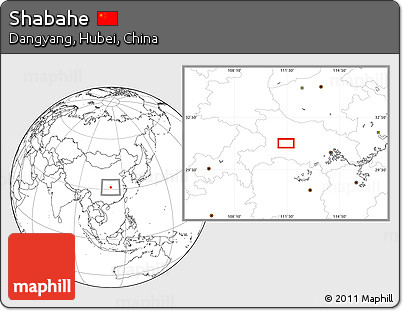 Blank Location Map of Shabahe