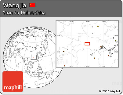 Blank Location Map of Wangjia