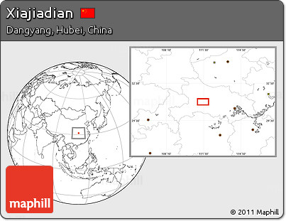Blank Location Map of Xiajiadian