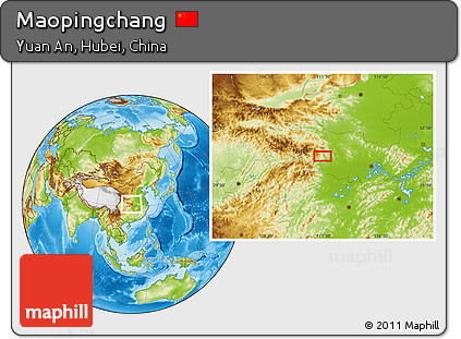 Physical Location Map of Maopingchang
