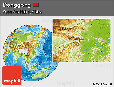 Physical Location Map of Donggong