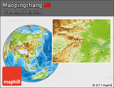 Physical Location Map of Maopingchang