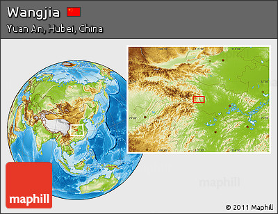 Physical Location Map of Wangjia