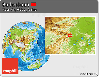 Physical Location Map of Baihechuan